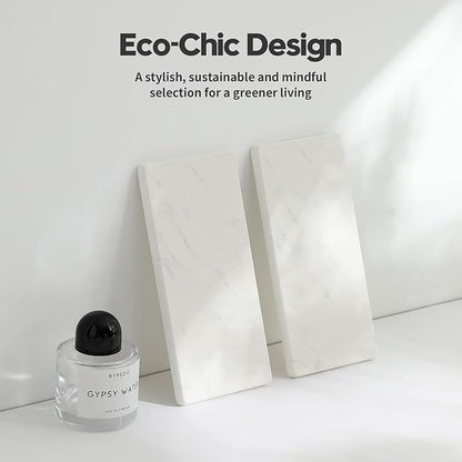 2PCS Diatomite Marble Stone Drying Mat