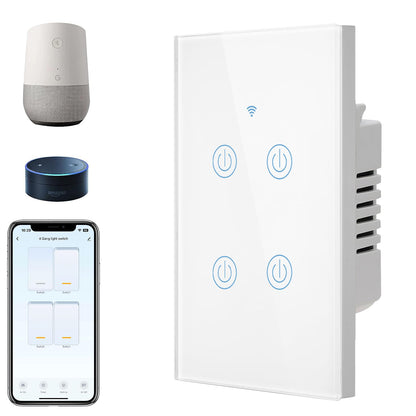 BSEED Smart Light Switch,1 Gang WiFi Touch Switch with Smart Life APP Control and Timing Function,Black Single Pole Switches Work with Amazon Alexa,Google Assistant -(3 Way) Multi-Control Association