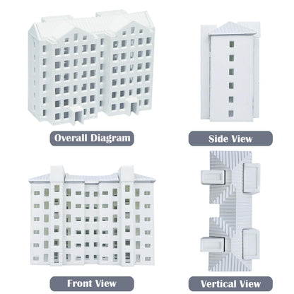 Attuslla Building Material Model Building Model for Home Decor Sand Tray Miniatures Garden Statue Model Mini Garden Decor Sand Table Model Building Kit Sand Table Decor (6 PCS 1:500), CX-03061