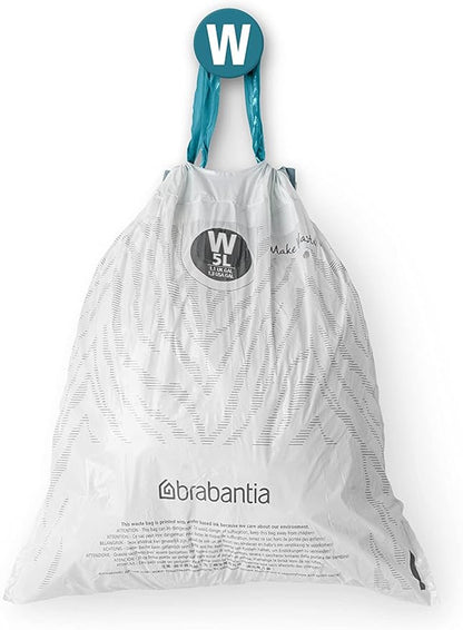 Brabantia PerfectFit Trash Bags Thick Plastic Trash Can Liners