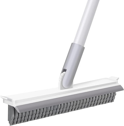 Grout Brush with Long Handle, Floor Cleaning Scrubber with Stiff Bristles