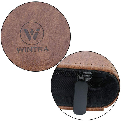 WINTRA 504 Pockets Classical Brown leather Card Binder, Premium 9-Pocket Trading Card Collectors Album, Side Load Card Holder for Various Trading Cards (Brown)