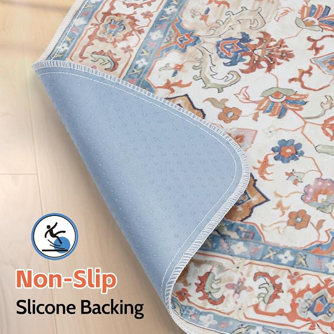 Washable Pee Pads for Dogs, 2 Pack Reusable Puppy Training Pads 72"x72" Super Absorbent Waterproof Dog Training Pads, Non-Slip Potty Pads, Whelping Pads Litter Mat Beige