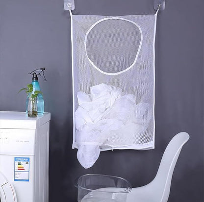 ZIIYAN 2 Pack Door Hanging Laundry Hamper Bag, Mesh Laundry Bag, Large Dirty