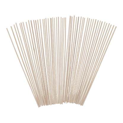 jojofuny 50pcs 300x3mm Square Wood Dowels Rods – Unfinished Wooden Rod Sticks for Crafting, Model Building, School Activities & DIY Projects – Premium Quality, Easy to Cut & Natural Wood Texture