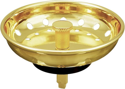 KONE Sink Drain Strainer Gold Sink Stopper and Strainer Stainless Steel Kitchen