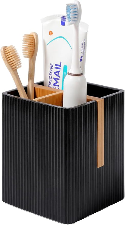 rejomiik Toothbrush Holders for Bathrooms Countertop, 3 Slots Electric Tooth