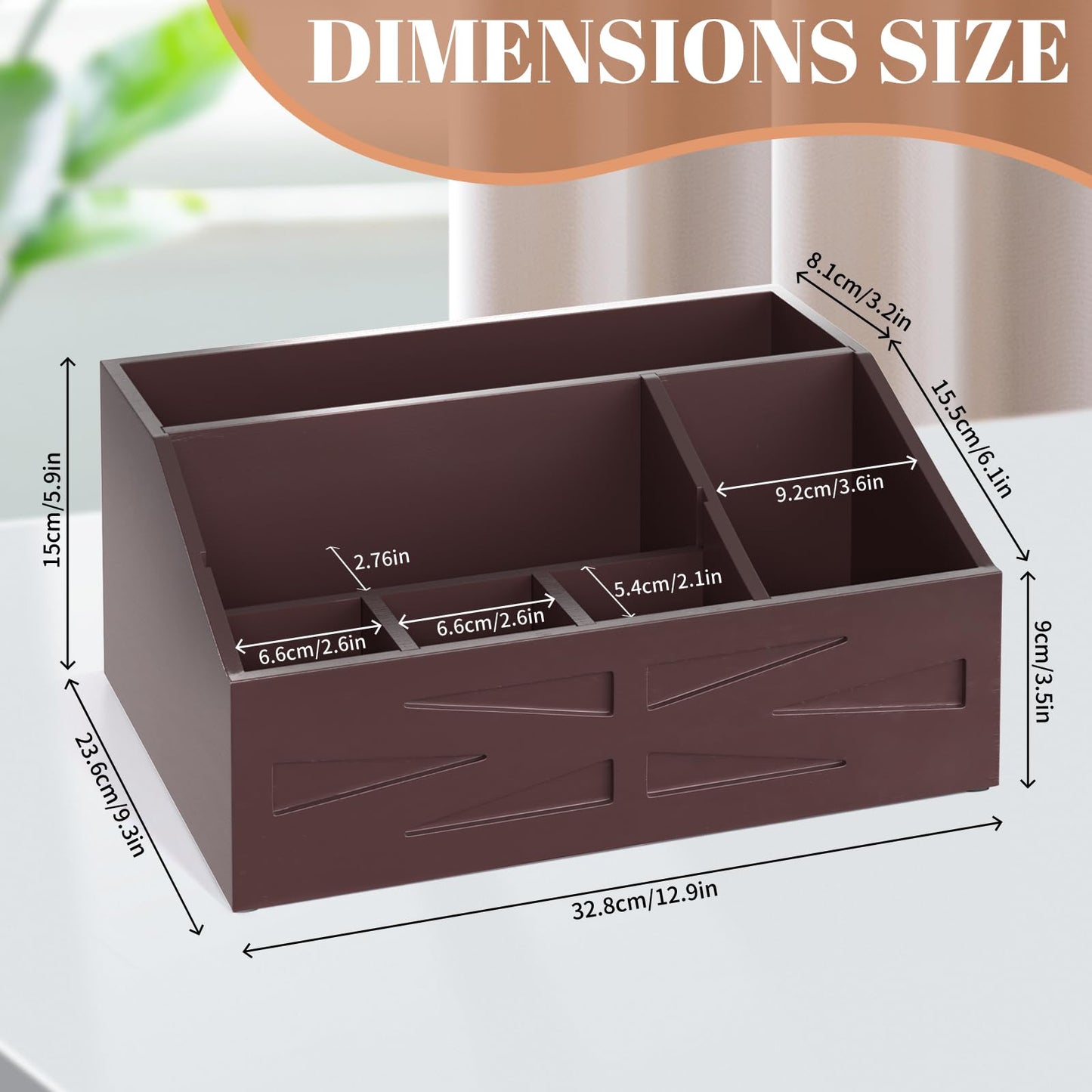 BELO VALE Large Mail Organizer Countertop,Farmhouse Desk and Kitchen Countertop Storage, Letter Sorter, Desk Mail Organizer and Bill Organizer, Desktop File and Paper Holder