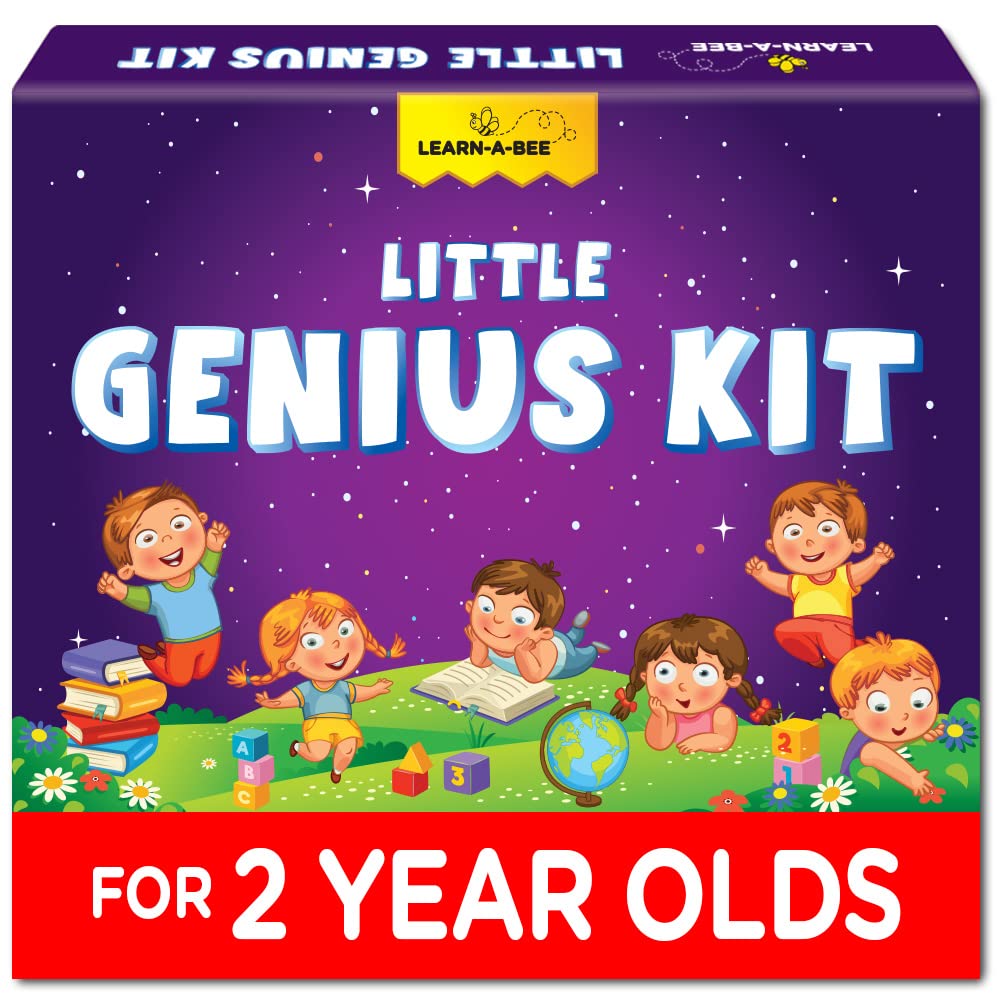 Learnabee Toys for 2 Year Old Boys/Girls | Gift for 2 Year Old Kids | Board Books and Fun Activities |Learning and Educational Toys & Games (1 Box Set)