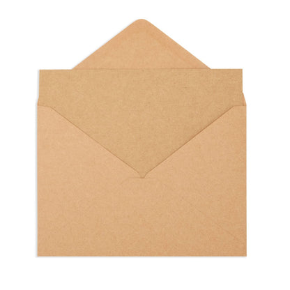 Best Paper Greetings Blank A7 Note Cards & Envelopes Set - Kraft Paper Stationery & Blank Cards and Envelopes - DIY Paper Crafting Supplies & Letter Writing Stationery - 5x7 In, 50-Pack, Brown Kraft