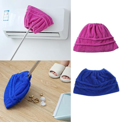 2 Pack Broom Pads to Baseboard Cleaner Tool Sweep Broom Cloth Cover Reusable