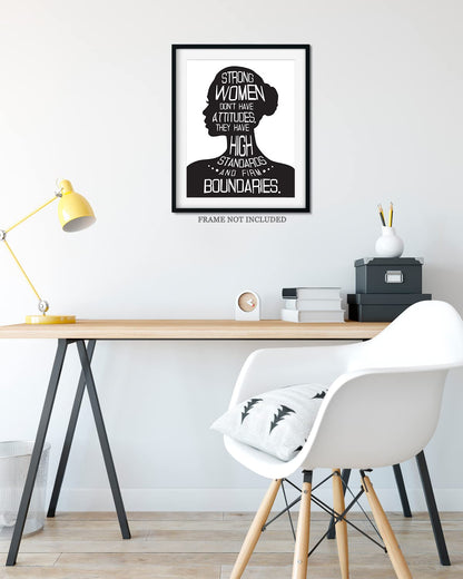 Govivo Inspirational Wall Art - 8x10 Unframed Print - Motivational Quote Decor for Women - Home Office Wall Decor - Encouragement Gift for Her (Print Only)