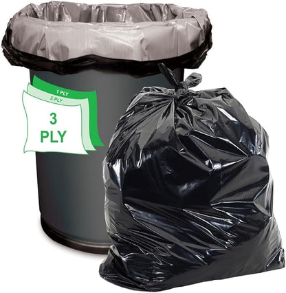 Aluf Plastics - 3 Ply Trash Bag, 20-30 Gallon, 1.25 Mil