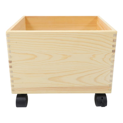 Wooden Storage Box 12.59X10.23X9.92In Portable Sundries Organizer Multi-Functional Household Storage Bin for Toys Holder and Clothes Case