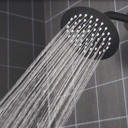 NearMoon Rain Shower Head, Ultra-Thin Design-Pressure Boosting, Awesome Some Experience, High Flow Stainless Steel Rainfall Head (6 Inch,Matte Black)