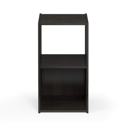 Furinno Pelli Cubic Storage Cabinet, 2x1, Espresso