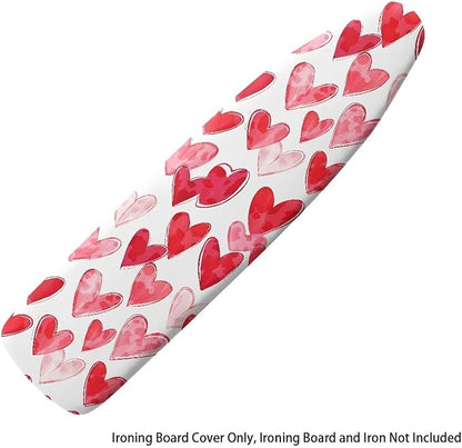 Love Red Heart Ironing Board Cover 15″x54″ Valentines Day Ironing Pad Covers