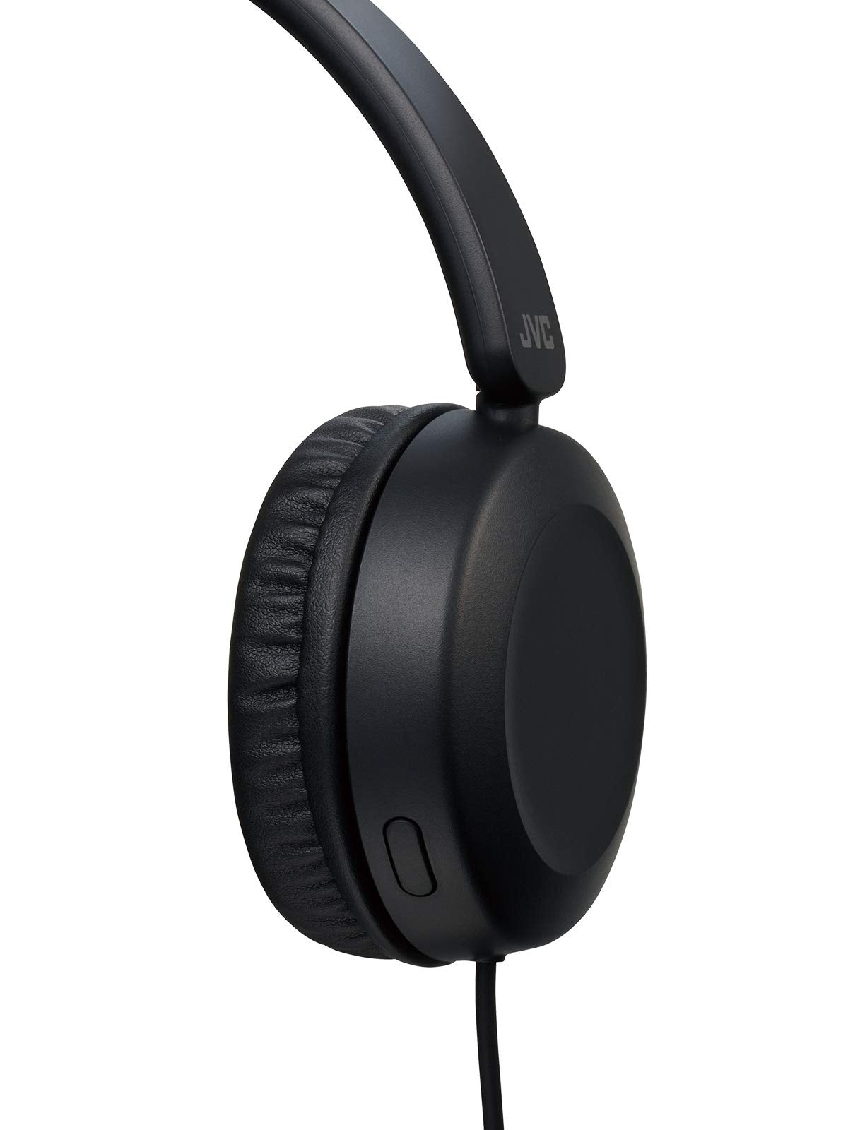 JVC Lightweight On Ear Headphones with Powerful Sound, Integrated Remote & Mic for Smartphones - HAS31MB (Black), Medium