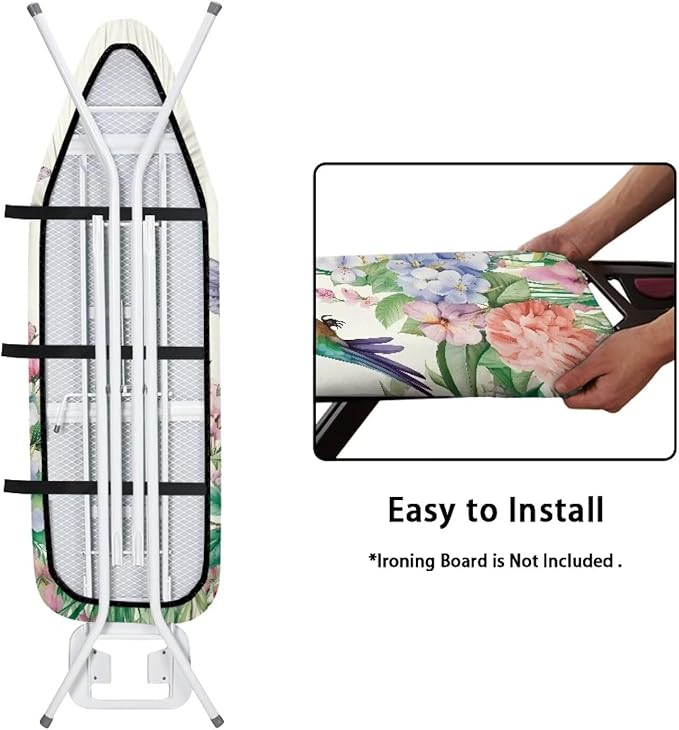ZDCUSTOM Ironing Board Cover Adjustable Eleastic Edge Fit Decoration Table Top