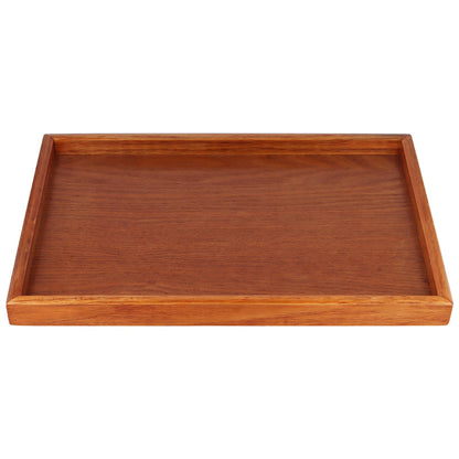 HOIGON 3 Piece Wooden Serving Trays, 16 x 11 Inch Rectangular Wooden Platter Decorative Serving Tray for Food, Snacks, Breakfast, and Kitchen Use, Home Dining
