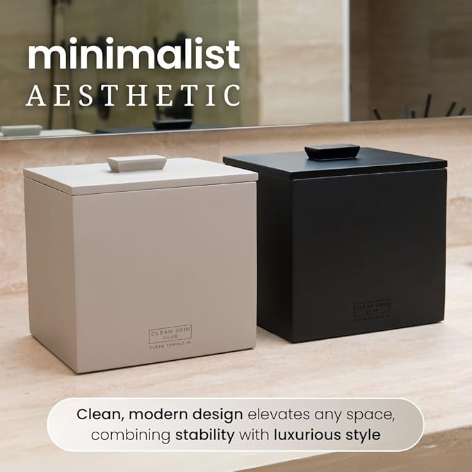 CLEAN SKIN CLUB Cement Box for 50 Disposable Clean Towels XL, Concrete