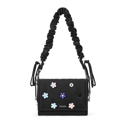 Telena Crossbody Bags for Women Cross Body Purse with Guitar Strap Lightweight Puffer Shoulder Bag for Travel