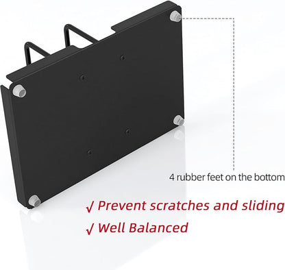 Napkin Holder for Table, Metal Napkin Holder with Salt and Pepper Shakers Caddy, Standing Paper Napkin Storage for Kitchen Dining Table Decor, Black