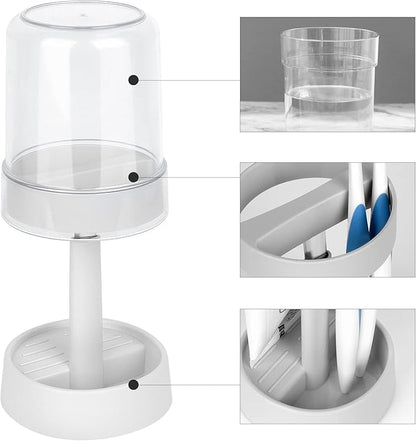 Covered Toothbrush Holder with Cup