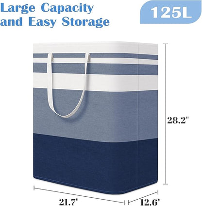 BlissTotes 3-Pack Laundry Basket, Freestanding＆Waterproof Laundry Hamper