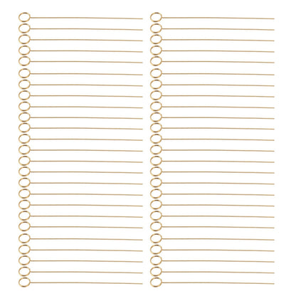50Pcs Gold Metal Wire Card Holder, 6in Photo Memo Clips, Reusable Floral Picks Clips for Wedding Party Birthday Cake, Place Card Holder for Flower Arrangement (Round)
