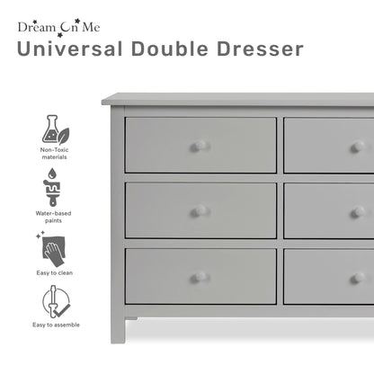 Dream On Me Cleo Double Dresser