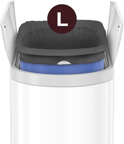 simplehuman Code L 40 Count, Genuine Custom Fit Liners, Drawstring Trash Bags