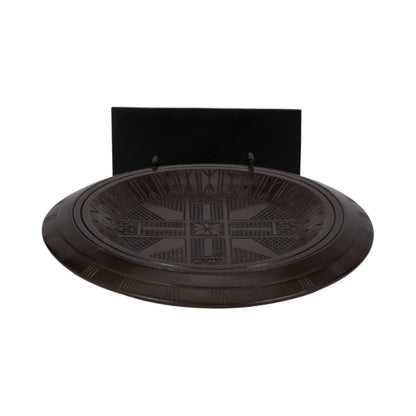 Sagebrook Home Boho Decorative Sculpture - Handcrafted Wood & Metal Artwork - Rustic Tabletop Accent for Home & Office - Stylish Living Room & Bedroom Decor - 24" Brown