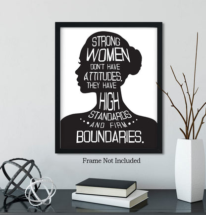 Govivo Inspirational Wall Art - 8x10 Unframed Print - Motivational Quote Decor for Women - Home Office Wall Decor - Encouragement Gift for Her (Print Only)