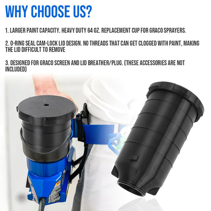 WIKIBB for Graco Ultra Quickshot Airless Sprayer 18H078 64 oz