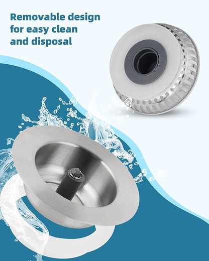 Hygie Rinse All Metal Sink Drain Strainer