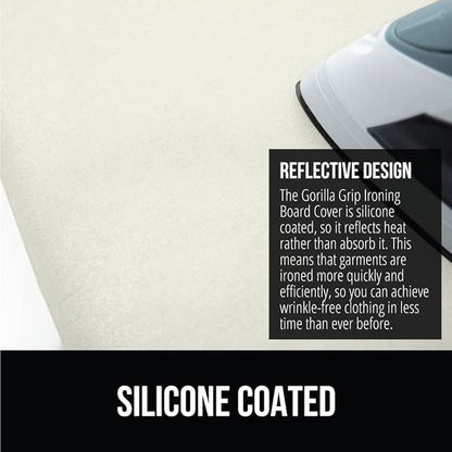 GORILLA GRIP The Original Ironing Board Cover and Pad, Silicone Coating