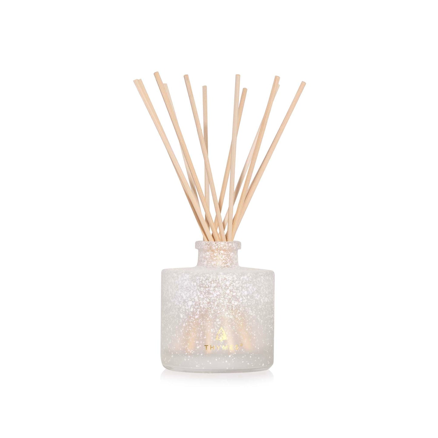 Thymes Frasier Fir Reed Diffuser Set – Includes Reeds, Fragrance Oil, and Frosted Glass Bottle – Fragrance Oil Diffuser – Room Fresheners – Luxury Home Decor – Green & Clear (Pine Needle, 4 fl oz)