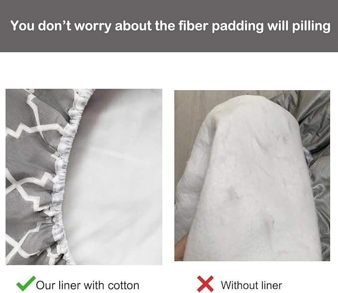 Ironing Board Cover and Pad Standard Size 15"x54", Resists Scorching and