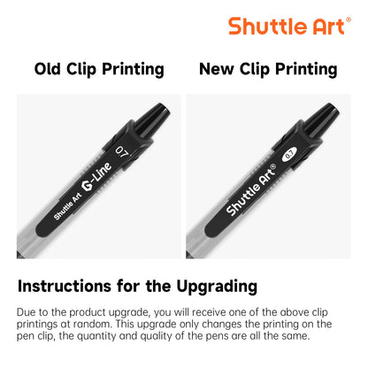Shuttle Art Black Gel Pens, 70 Pack Retractable Medium Point Rollerball Gel Ink Pens Smooth Writing with Comfortable Grip for Office School Home Work