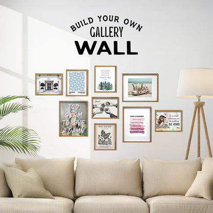Motivational Positive Inspirational Quotes Decor Wall Art FRAMED - Uplifting Encouragement Gifts for Women, Men - Uplifting Encouraging Sayings for Wall Decor - Home Office Posters 8x10