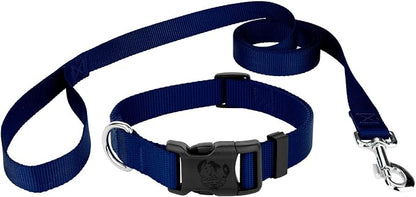 Country Brook Petz - Everyday Nylon Dog Collar and Leash - 10+ Cool Colors (3/8 Inch, Extra Small, Royal Blue)