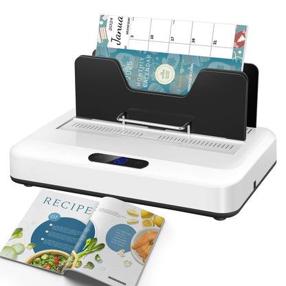 Thermal Binding Machine, 500 Sheets Capacity, No Preheat Time, Digital Touch Panel with Air Cooling, Electric Binder for A4/A5/Letter Size Business Documents, Office and Home Projects
