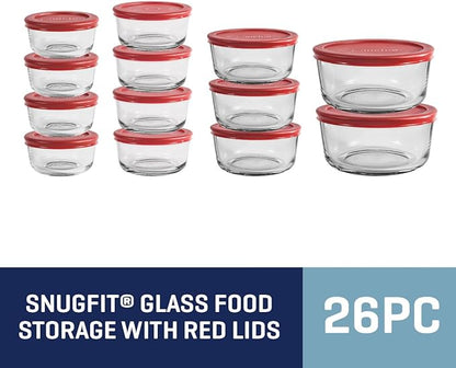 Anchor Hocking 26 Piece Glass Storage Containers