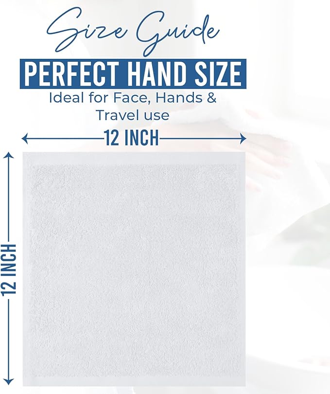 DAN RIVER 24 Pack Wash Cloths for Showering