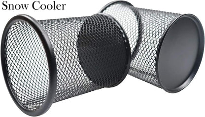 SNOW COOLER Pen Holder Mesh Pencil Holder Metal Pen Holder Pencil Holder for Desk Office Pen Organizer Black, 8 Pack