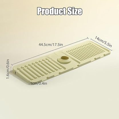 Folding Faucet Mat for Kitchen Sink Upgraded Premium Silicone Splash Guard