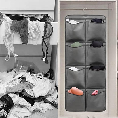 Dual Sided Hanging Closet Organizer Shoe Rack Holder