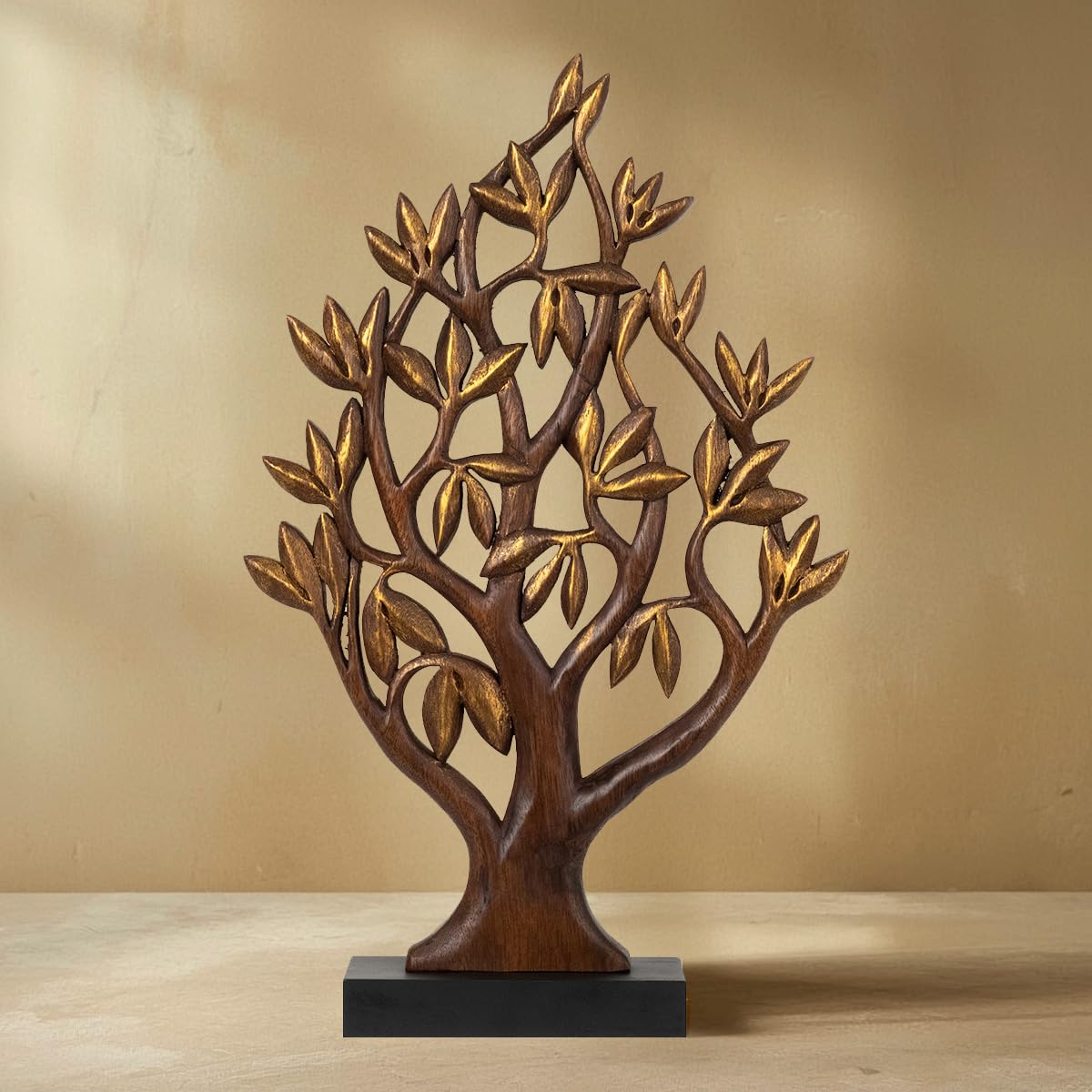 Decozen Gift for Mom, Wooden Tree of Life Sculpture, Birthday, Home Decor, Office, Living Room, Shelf, Fireplace, Farmhouse, Tabletop, Boho and Mantle Decor, Christmas Décorations, Mothers Day Gifts