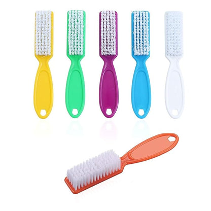 6 Pcs Handle Grip Nail Brush, Nail Cleaning Brushes